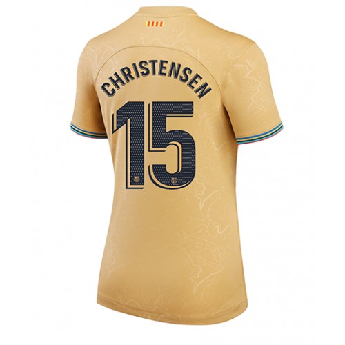 Barcelona Andreas Christensen #15 Bortedrakt Kvinner 2022-23 Kortermet Barcelona Andreas Christensen #15 Bortedrakt Kvinner 2022-23 Kortermet